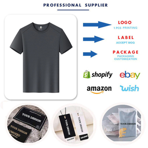 เสื้อผ้ากีฬาผู้ชายดีไซน์ใหม่ปี 2026 เสื้อยืดออกกำลังกายแห้งเร็วทรงเข้ารูปสำหรับผู้ชาย เสื้อยืดออกกำลังกายวิ่งแบบเรียบ สามารถพิมพ์โลโก้ได้ - Product Image 2