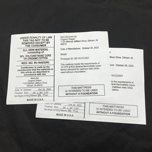 Tùy Chỉnh Sinh Thái Thân Thiện Mềm Trẻ Sơ Sinh Tàu Sân Bay Nhãn Bé Tàu Sân Bay Cảnh Báo Nhãn Sự Chú ý Luật Nhãn - Product Image 3