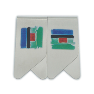 Pince à billets en acier inoxydable et métal de forme carrée, Logo imprimé personnalisé, 50 pièces - Product Image 4