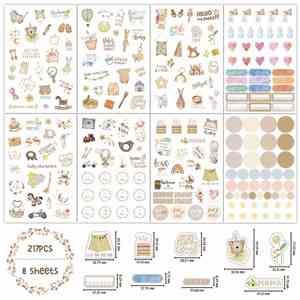 Set de Pegatinas para Álbum de Crecimiento del Bebé, Libro de Recuerdos Esencial para Decoración y Regalo, DIY - Product Image 4