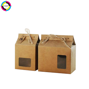 Caja <span class=keywords><strong>de</strong></span> Embalaje Premium <span class=keywords><strong>con</strong></span> Fondo Bloqueable y Ventana Transparente, Cordel Decorativo <span class=keywords><strong>de</strong></span> <span class=keywords><strong>Yute</strong></span> Personalizado para Panadería y Artículos Hechos a Mano - Product Image 1