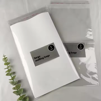 Cellophane adhésif transparent de qualité supérieure avec LOGO personnalisé plusieurs tailles paquet de t-shirt en plastique transparent fermeture à glissière pour l'expédition