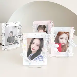Desktop Ornament Display Insert Pictures Photo Holder Acrylic Standee For Star Fans' Collection Souvenir Home Decoration
