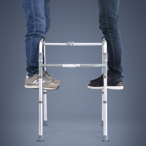 Walking <b>Frame</b> Aluminum Alloy Four Legged <b>Walker</b> For Elderly Assistance Mobility Aid - Product Image 1