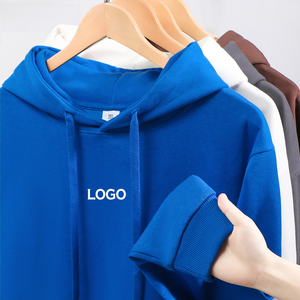 Custom Logo Oversized <b>Pullover</b> Hoodie <b>Men</b> Cotton Fleece Hooded Sweatshirt Breathable Streetwear for Autumn - Product Image 2