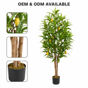 Venta Directa <span class=keywords><strong>de</strong></span> Fábrica JIAWEI Zhejiang, Árbol <span class=keywords><strong>de</strong></span> <span class=keywords><strong>Mango</strong></span> Decorativo Ecológico <span class=keywords><strong>de</strong></span> Plástico con Flores para Uso en Interiores - Product Image 2