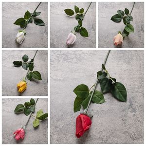 ดอกกุหลาบประดิษฐ์ CallaFloral ก้านเดี่ยว สีขาว แดง ชมพู ตกแต่งบ้าน งานแต่งงาน สไตล์ INS - Product Image 3