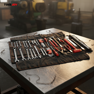 Kit de Herramientas de Emergencia Universal para Automóvil, 67 Piezas, Bolsa Organizadora Enrollable, Juego de Reparación Mecánica para Asistencia en Carretera - Product Image 1