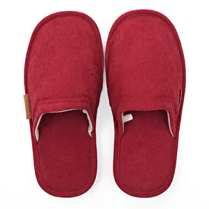 Hot Selling Simplicity Corduroy Upper Shoes Spring Slippers Men Ladies Indoor Slippers