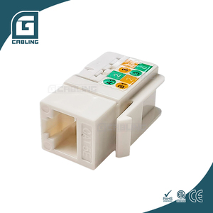 Gcabling không được che chắn UTP bảo vệ FTP không thấm nước RJ45 <span class=keywords><strong>Modular</strong></span> Jack Legrand <span class=keywords><strong>RJ11</strong></span> Keystone Jack 180 RJ45 Bảng điều chỉnh Coupler - Product Image 5