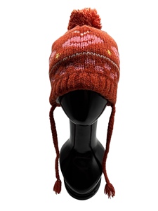 หมวกบีนนี่ปอมปอมปอมโพลีอะคริลิคสำหรับผู้ใหญ่หมวกบีนนี่ขน3% 5% โพลีเอสเตอร์27% 65% - Product Image 5