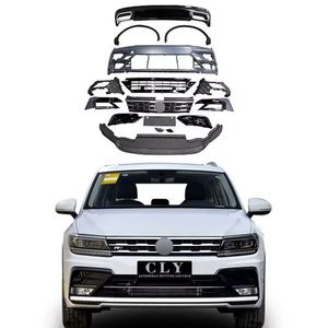 Kits de Carrocería Originales para Volkswagen <span class=keywords><strong>Tiguan</strong></span> Facelift <span class=keywords><strong>R</strong></span>-<span class=keywords><strong>Line</strong></span> 2014+, Parachoques Delantero con Rejilla, Alerón Trasero, Difusor y Puntas - Product Image 1