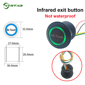 Chất Lượng Tốt Kích Thước Nhỏ IP68 Chống Thấm Nước Không Có Nút Thoát Cảm Biến Hồng Ngoại Nút Thoát Điều Khiển Truy Cập Nút Thoát - Product Image 3
