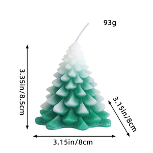 Hong Kong for Love 1 pieza creativo árbol de Navidad vela perfumada Cedrus Deodara regalo de vacaciones con adornos de decoración de Navidad - Product Image 4