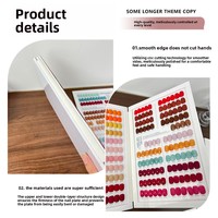 Nouveau style japonais d'art des ongles, palette de 360 couleurs, nuancier de vernis gel, carte pliable multi-styles en acrylique pour doigts, livre de présentation d'art des ongles
