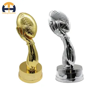 Trophée en métal surdimensionné trophée de coupe de la ligue des champions personnalisé trophée de football de rugby commémoratif du jeu de championnat