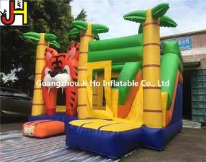 Attractive Jungle <strong>Tiger</strong> Combo With Slide Inflatable Bouncer Combo Commercial <strong>Tiger</strong> <strong>Jumper</strong> Inflatable Bounce Castle for Sale - Product Image 2