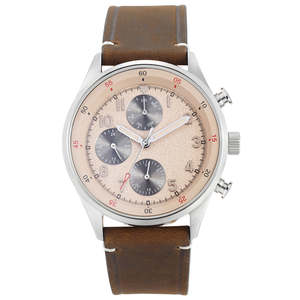 Montre à quartz pour homme, mouvement Miyota personnalisé, boîtier en acier inoxydable, résistante à l'eau, analogique, luminescente, pour les cadeaux quotidiens - Product Image 1