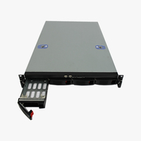 Chasis de Servidor de Montaje en Rack de 19 Pulgadas con 4 Bahías para Discos Duros Intercambiables en Caliente, con Conector SATA/SAS, Carcasa de Servidor 1U para Almacenamiento de Datos