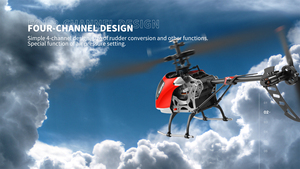 El más nuevo <span class=keywords><strong>WLtoys</strong></span> <span class=keywords><strong>RC</strong></span> Helicóptero RTF 2,4G 4CH Motor de doble cepillo <span class=keywords><strong>RC</strong></span> Avión de altura fija Avión teledirigido Regalo para adultos - Product Image 3