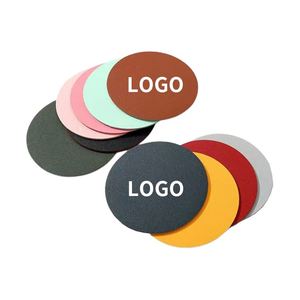 Posavasos de Cuero en Blanco para Sublimación, Fabricados en China, Posavasos Redondos de Cuero de Lujo para Venta al Por Mayor - Product Image 1