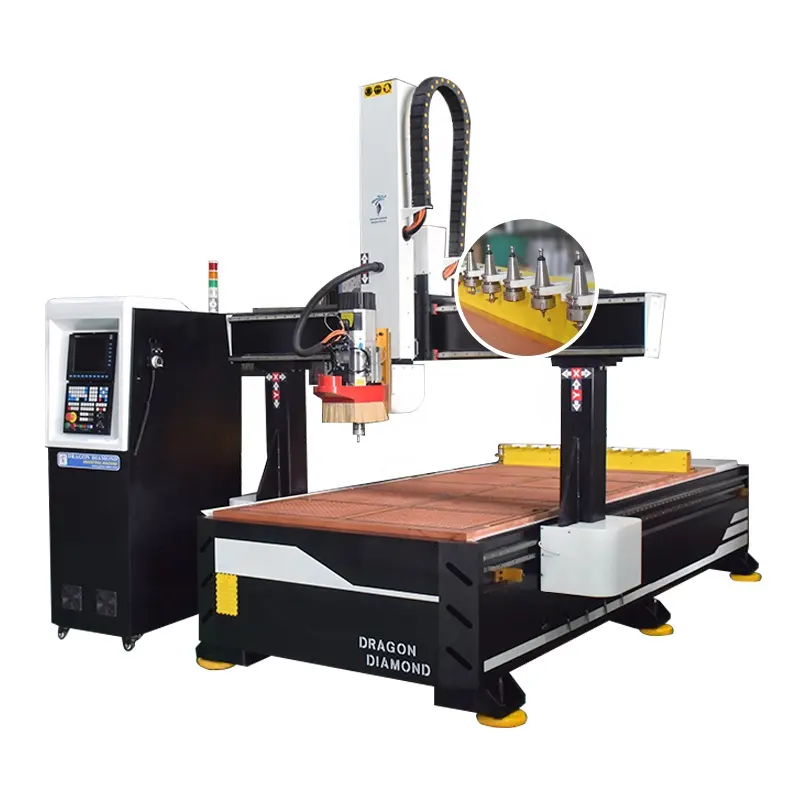 Industri Mebel 1325 Atc Cnc Router Ukiran Kayu Kerajinan Kayu dengan Mesin Router untuk Dijual