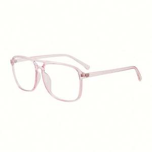 Gafas Ópticas de Moda Vintage TR90 con Marco Transparente Rosa, Gafas de Computadora con Bloqueo de Luz Azul para Hombre y Mujer - Product Image 3