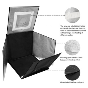 <span class=keywords><strong>Caja</strong></span> de luz para tienda de campaña, plegable, portátil, para estudio fotográfico, LED, Cubo de tiro, 70cm - Product Image 3