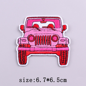 Parches Bordados Termoadhesivos de la Serie Rosa con Diseño de Leopardo, Mariposa y Corazón, con Logotipo Personalizado, para Ropa y Gorras Trucker - Product Image 5