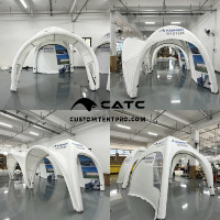 Tente gonflable CATC personnalisée, imperméable, coupe-vent, résistante au soleil et durable |   Stand d'exposition mobile de marque pour salon professionnel |