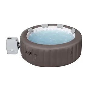 <span class=keywords><strong>Bestway</strong></span> 60165 Vente flash Bain à remous de luxe rond pour l'extérieur, baignoire à remous <span class=keywords><strong>gonflable</strong></span>, piscine et <span class=keywords><strong>spa</strong></span> pour 4 à 6 personnes - Product Image 1