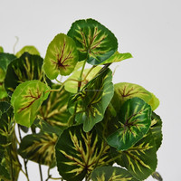 Petit bonsaï artificiel pour centre de table, feuilles de begonias en soie rouge et verte, plantes en pot de 45 cm, décoration de mariage et de maison