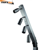 Projecteurs LED de scène sans fil réglables Marslite Professional 4x10W à batterie, éclairage intérieur COB pour théâtre