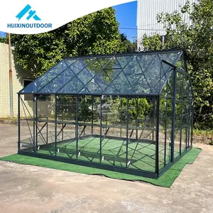 新冬季花园房子，带屋顶德国标准模型玻璃日光温室超强铝温室