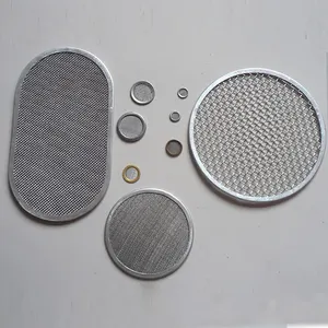 Custom size stainless steel wire mesh filter disc for extruder plastic and industrial filter