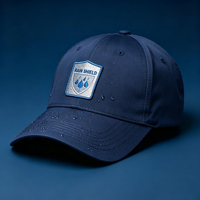 Casquette de baseball en tissu imperméable bleu marine, broderie, réglable, unisexe, protection solaire, taille ajustable, randonnée, camping, casquette de sport