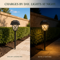 Lampes solaires LED d'extérieur de haute qualité, style champêtre, avec capteur de lumière, pour parcs publics et jardins