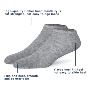 Custom logo Cheap Wholesale No Show <strong>Socks</strong> Women Summer Breathable <strong>Low</strong> <strong>Cut</strong> <strong>Socks</strong> Classical Black White Grey Invisible <strong>Socks</strong> - Product Image 2