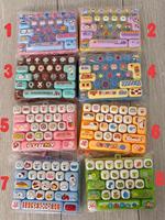 Keyboard Kartun Remaja Trendi, Alat Pereda Stres, Fidget Pad 26 Tombol Tekan, Mainan Sensorik Plastik