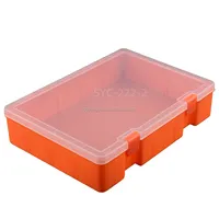 Intera vendita multiuso grande capacità rettangolo di plastica trasparente PP scatola di immagazzinaggio strumento contenitore