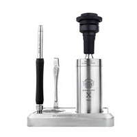 Mr.Eds E50 Iron Man Pro X Max Mirror Hookah Shisha Set Titanium Series