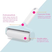 Rouleau presseur en caoutchouc pour vinyle, outil de déroulement de papier pour le quilting, le transfert de vinyle Cricut et l'étalement de matériaux de bricolage