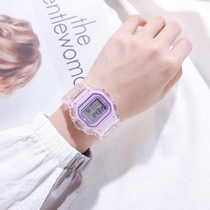 Mode hommes femmes montres or Casual Transparent numérique Sport montre cadeau pour amoureux horloge montre-bracelet <span class=keywords><strong>2023</strong></span> - Product Image 5