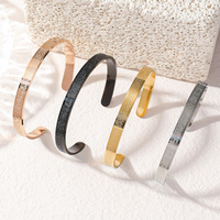 Nuevo Juego de Pulseras y Brazaletes de Acero Inoxidable con Caligrafía Árabe Islámica Musulmana de Alá, el Corán y Ayatul Kursi, Joyería de Moda al por Mayor 2026