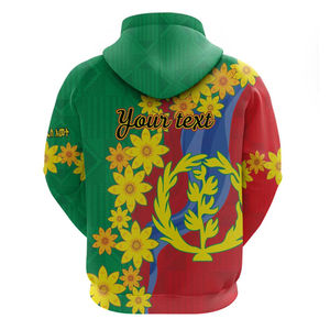Venta caliente Afro Eritrea Sudadera con capucha personalizada Enkutatash Adey <span class=keywords><strong>Abeba</strong></span> Flor Arte Suéteres Manga larga Invierno Otoño Trajes - Product Image 2