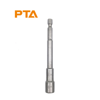 5pcs 100mm 1/4 "Écrou Magnétique Conducteur Rapide Libération 8mm Hex Tige Écrou Setter Socket Bit Kit