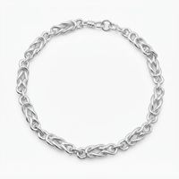 Bracelet en argent sterling 925 de haute qualité pour femmes et hommes, motif fleur et chaîne panier