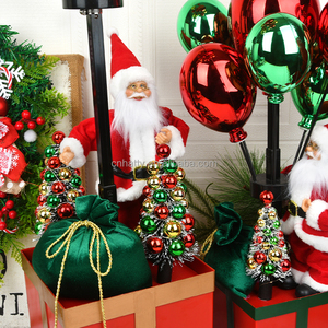 Foldable Santa Claus Lollipop <b>Christmas</b> Decorations Collapsible Toys OPP <b>Bag</b> Factory Outlet Textile Material Home Office Decor - Product Image 3
