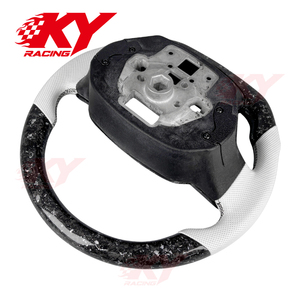 Volante de Fibra de Carbono Forjado en Cuero Personalizado para Ford F150 Raptor XL Single Cab Ranger F250 F350 2021+, Accesorios para Automóviles - Product Image 4