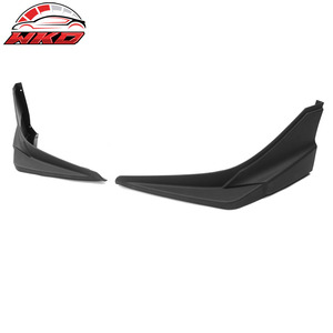 Lèvre de pare-chocs avant compatible avec Honda Civic 2019-2021, style Modulo, séparateur latéral noir mat, pièces auto de haute qualité, kit carrosserie - Product Image 5